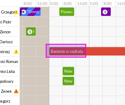 Urlopy kierowców oraz naprawy pojazdów w Kalendarzu!