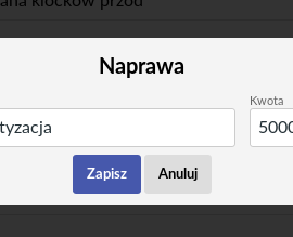 Naprawa pojazdu i zestawienie napraw