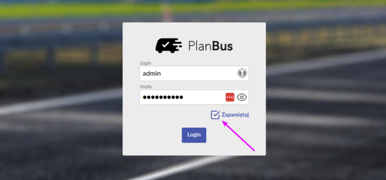 Możliwość stałego zalogowania do PlanBus.pl na wybranych urządzeniach