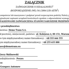 Kreator Zaświadczeń dla kierowców – sposób na ich szybkie wystawianie